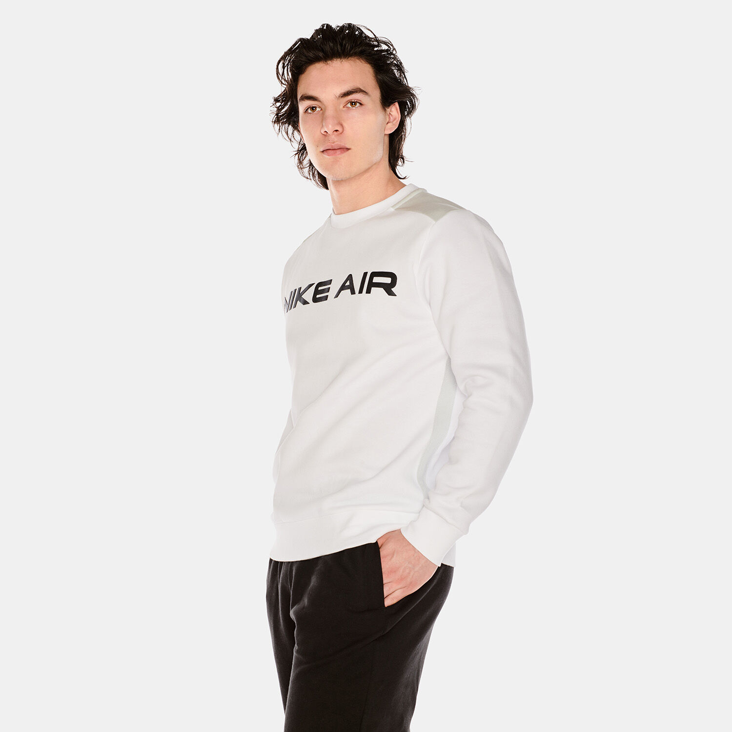 Nike air clearance crew sweatshirt white