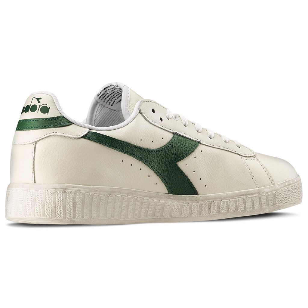 diadora Game L Low Waxed white and green shoes AW LAB