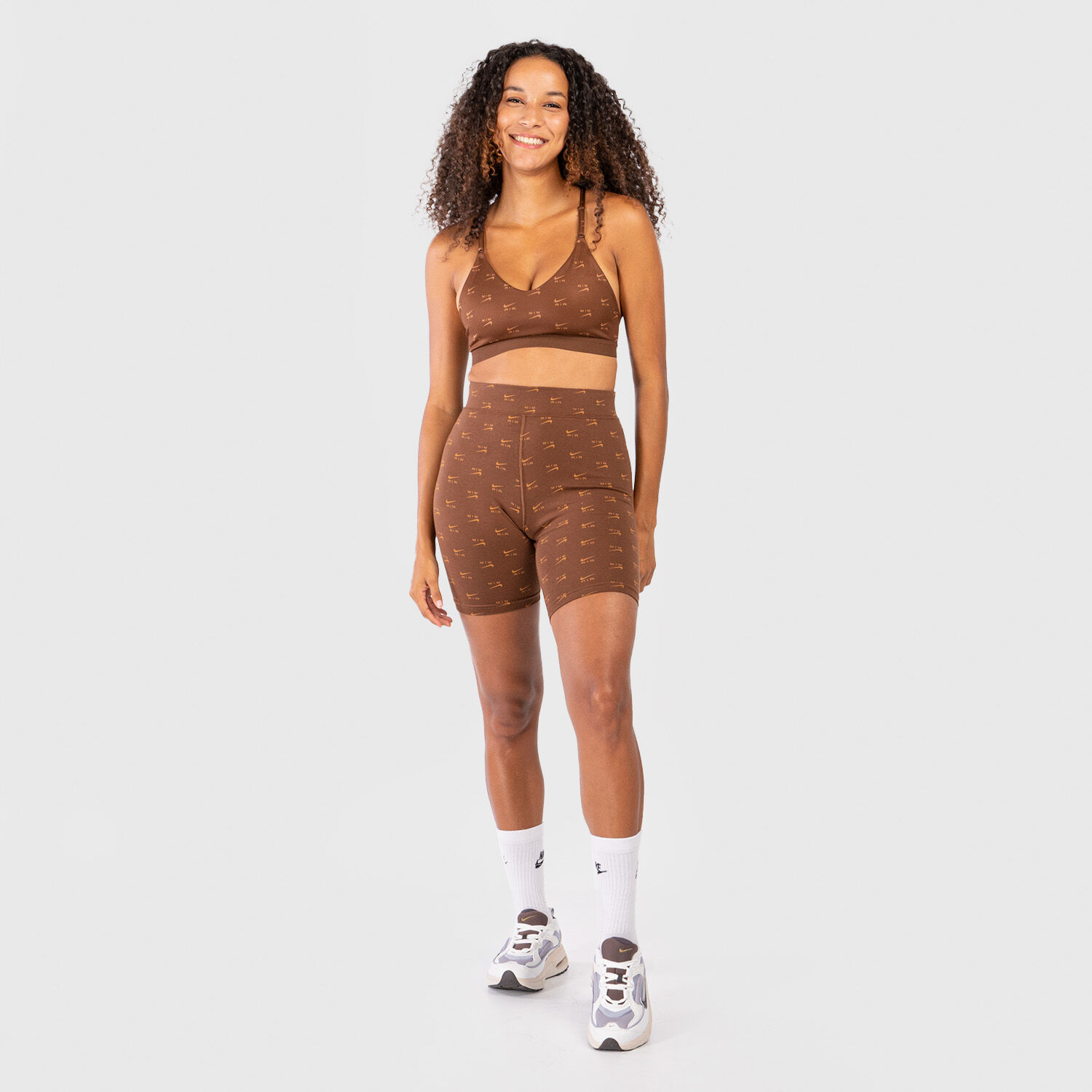Nike air allover logo print sales bike short
