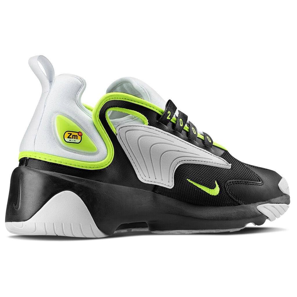 Nike zoom 2k black volt white hot sale