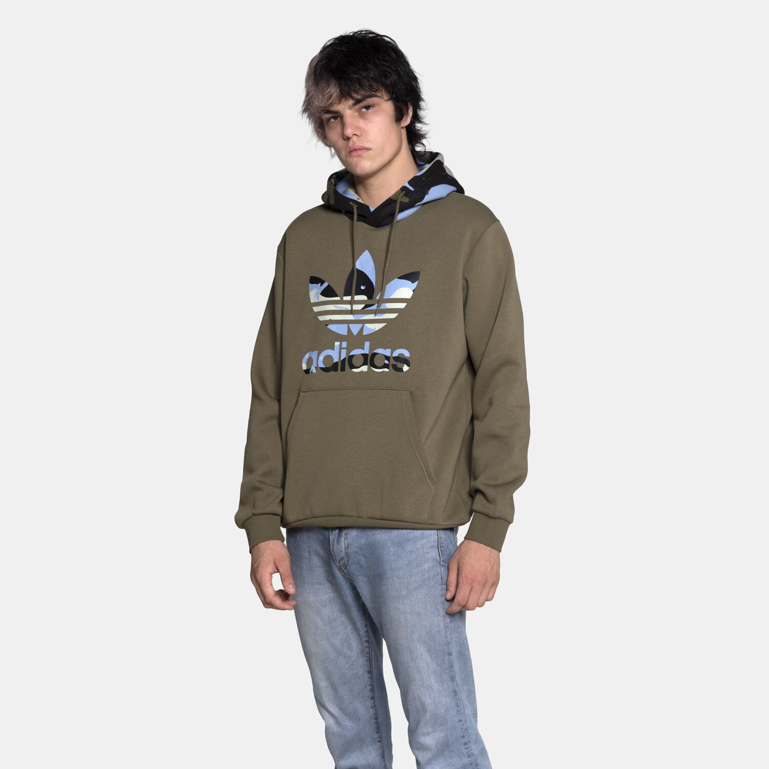 Adidas originals by sales aw graphic hoodie