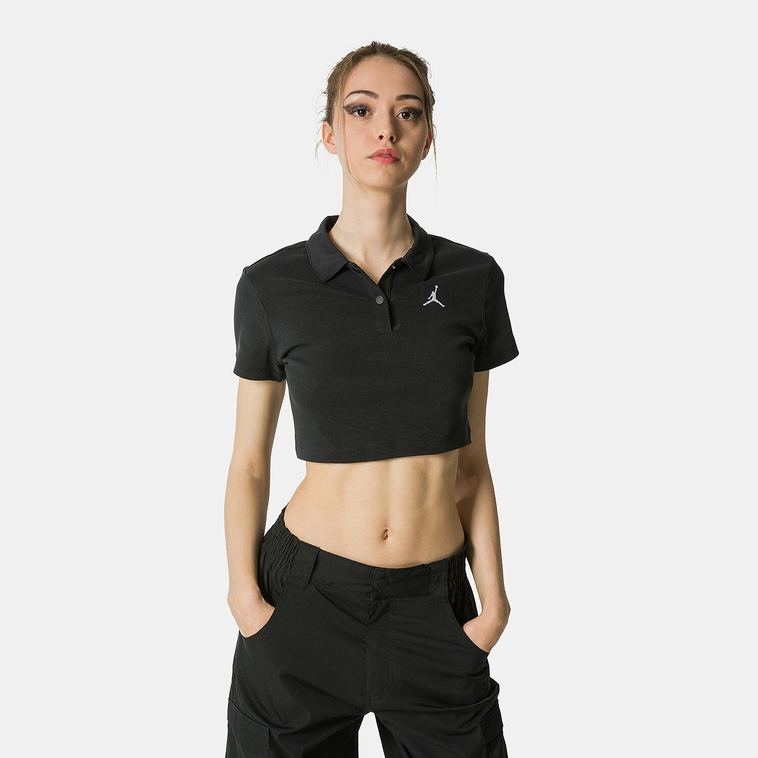 Jordan polo shirt black and white AW LAB