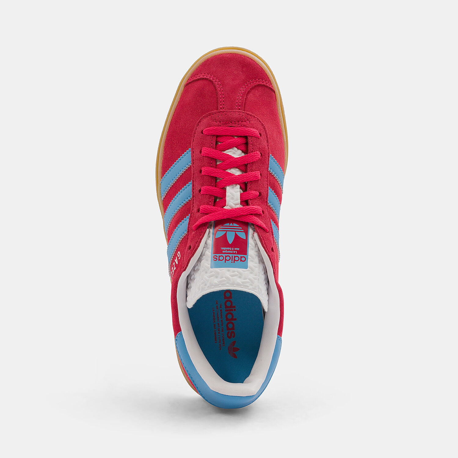 adidas Gazelle Bold red light blue and brown AW LAB
