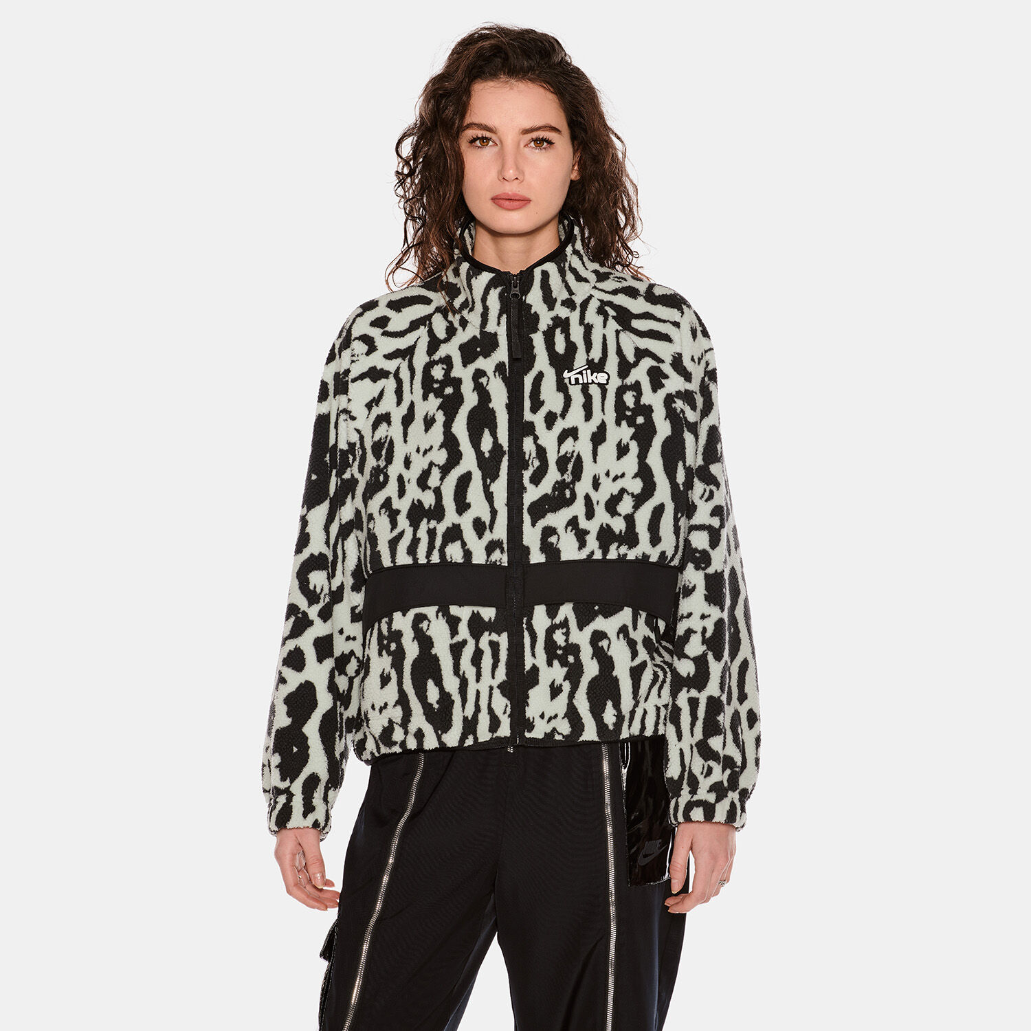 Nike cheetah print jacket shop