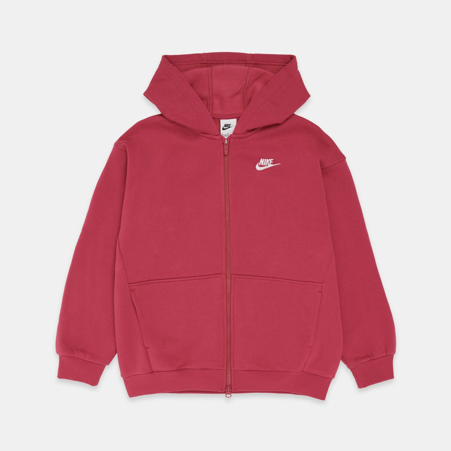 nike pink red fleece