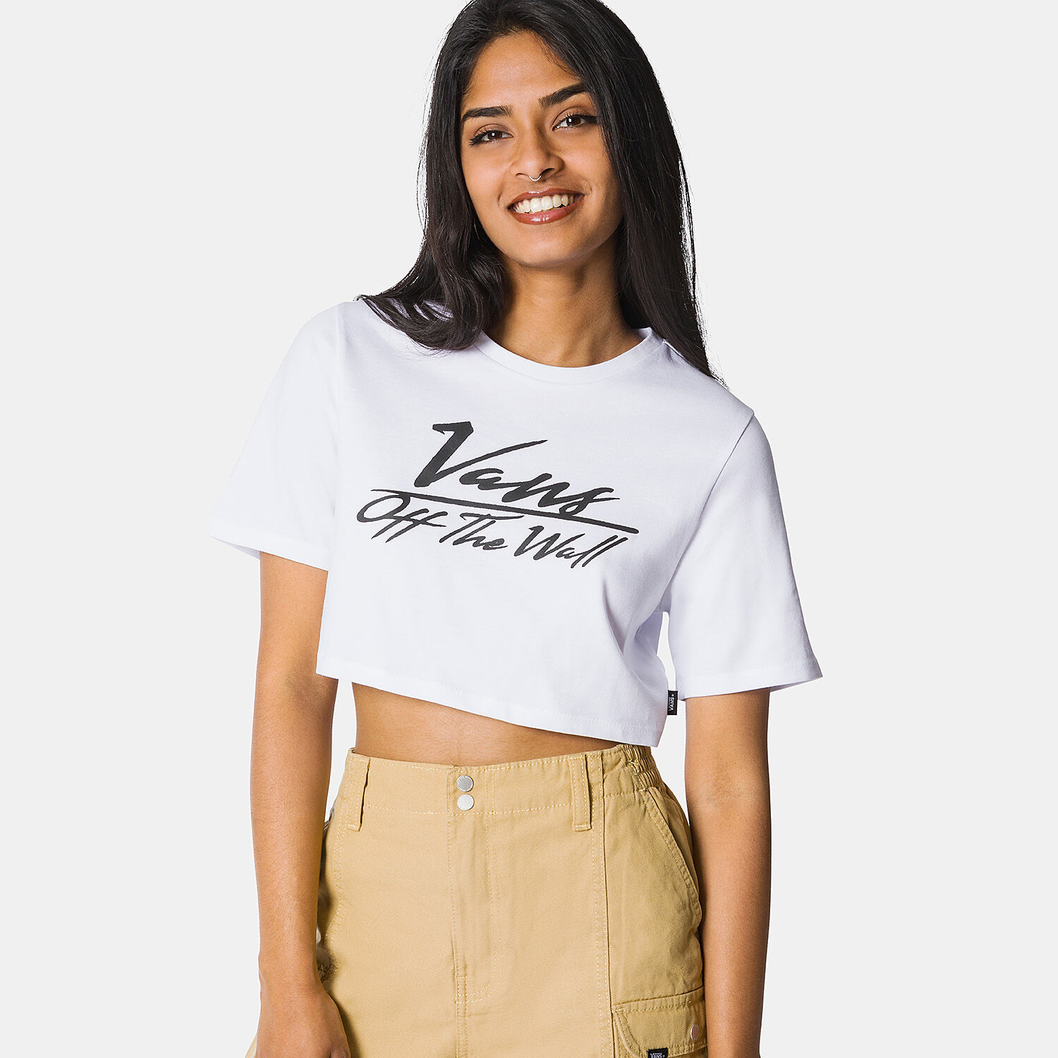 Vans off the wall t shirt women's hot sale
