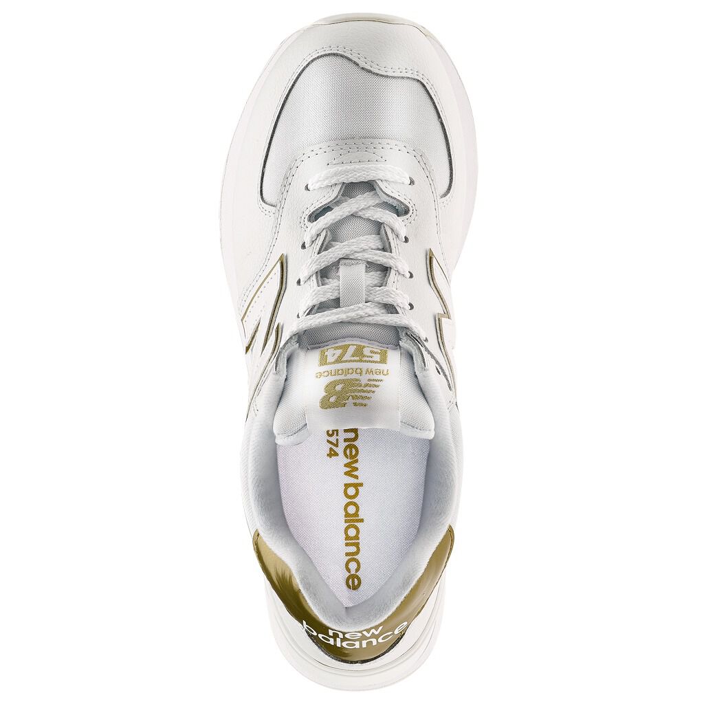 New Balance 574 white shoes AW LAB