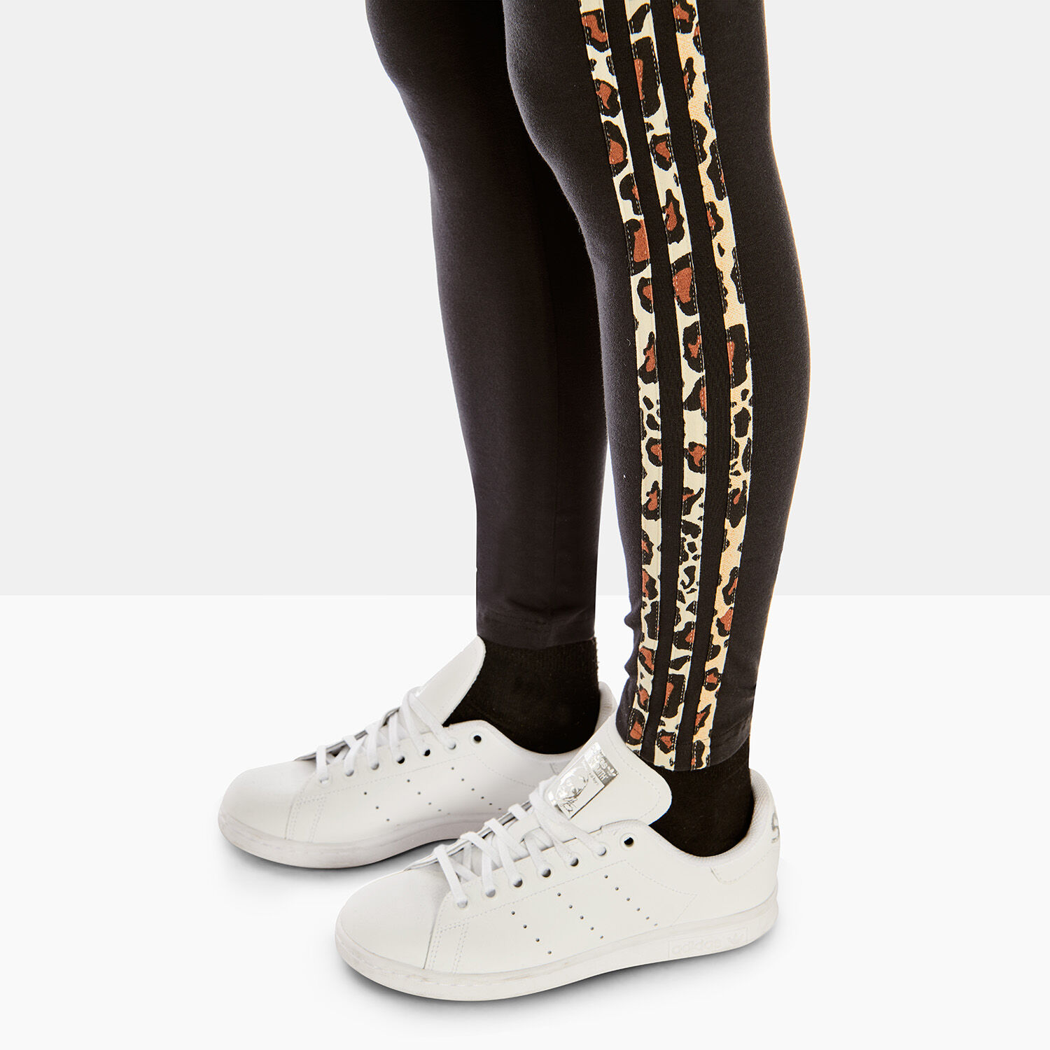 Adidas leopard store print tights