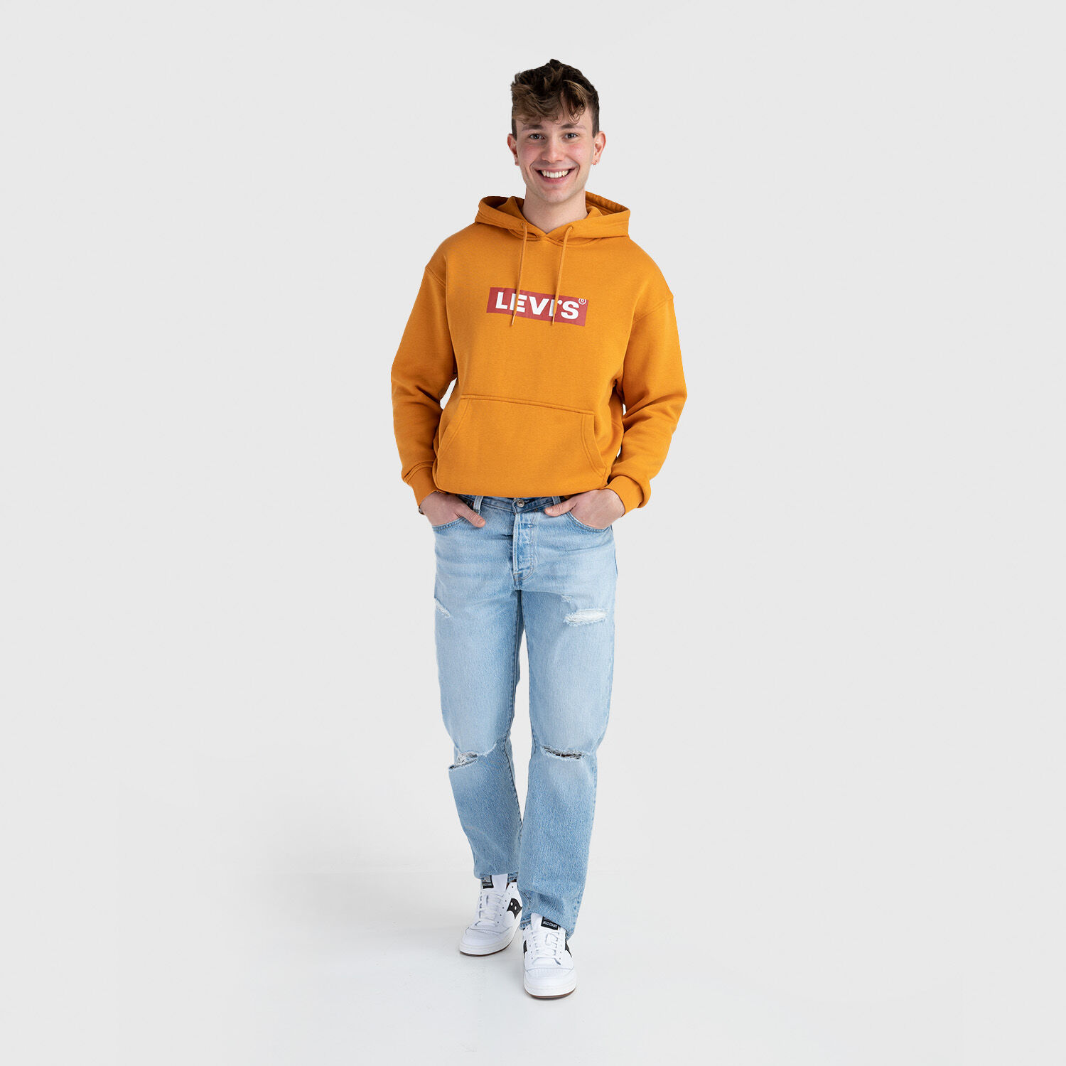 Levi s Graphic Standard Hoodie red white and orange AW LAB