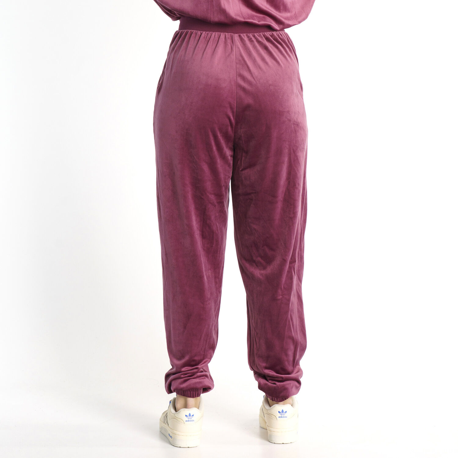 adidas Originals Cozy Velvet Boilersuit in burgundy for women AW LAB