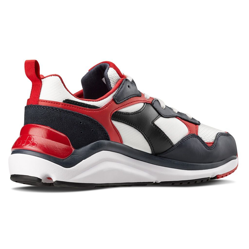 diadora Whizz Run shoes white red and blue AW LAB