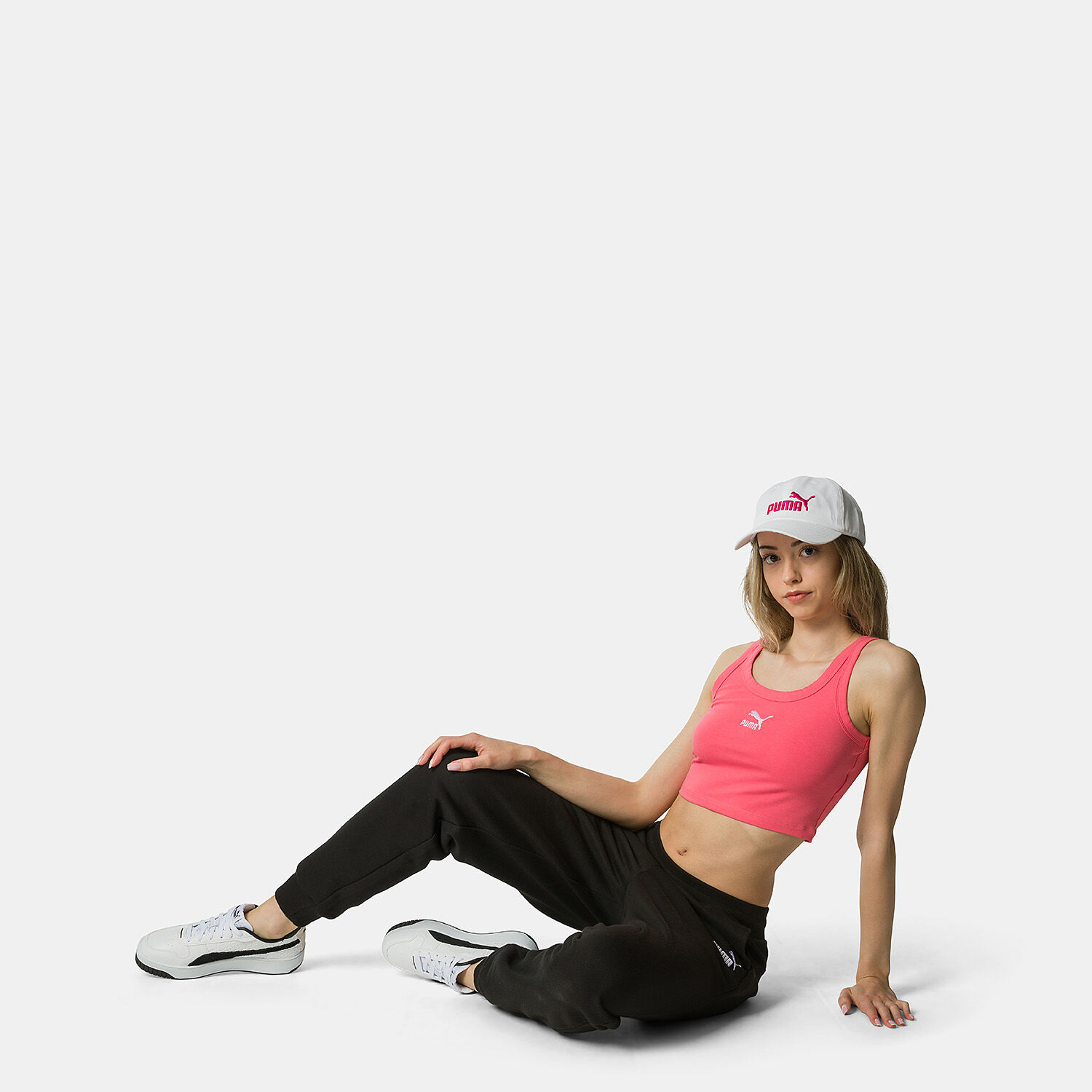 Puma crop top discount pink
