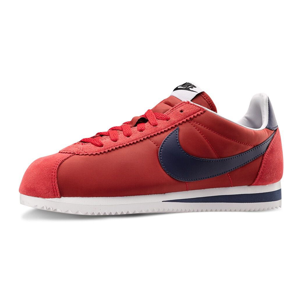 Nike cortez top nylon uomo rosse