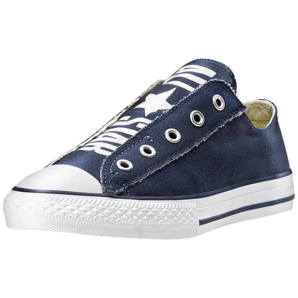 Navy blue slip on cheap converse