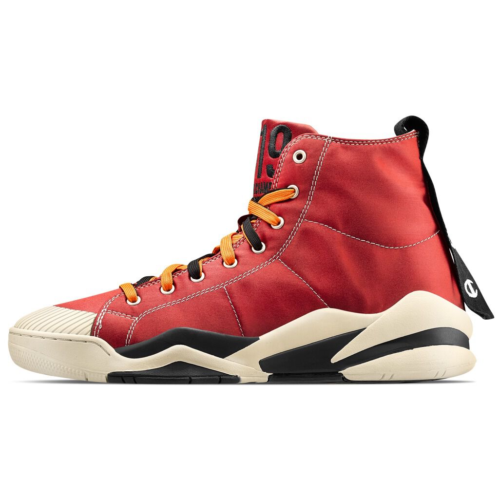 Red champion shoes high top cheap