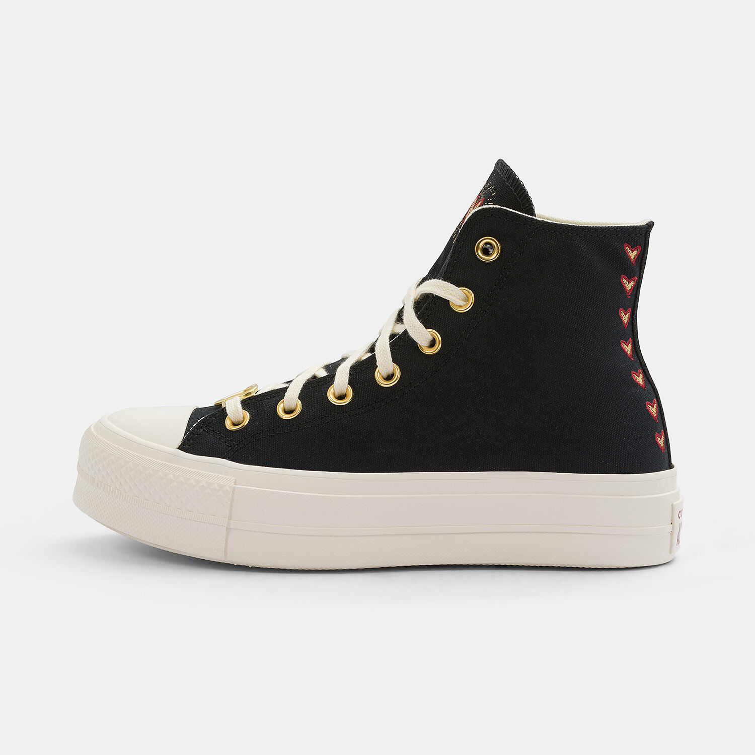 Yellow all star clean lift platform trainers on sale