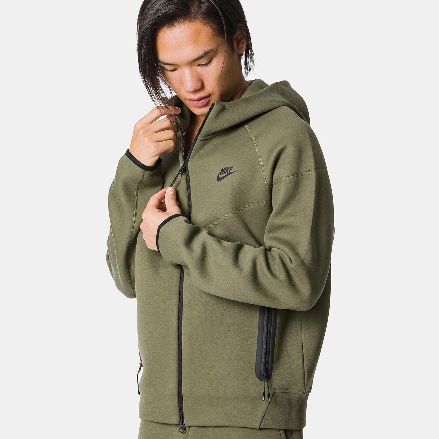Nike tech sale fleece green