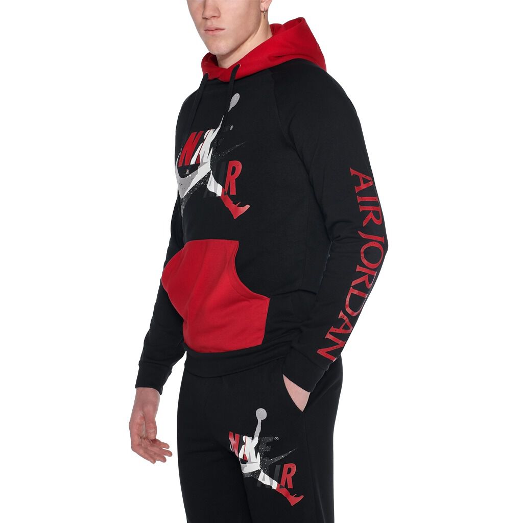 Felpa jordan shop rossa e nera
