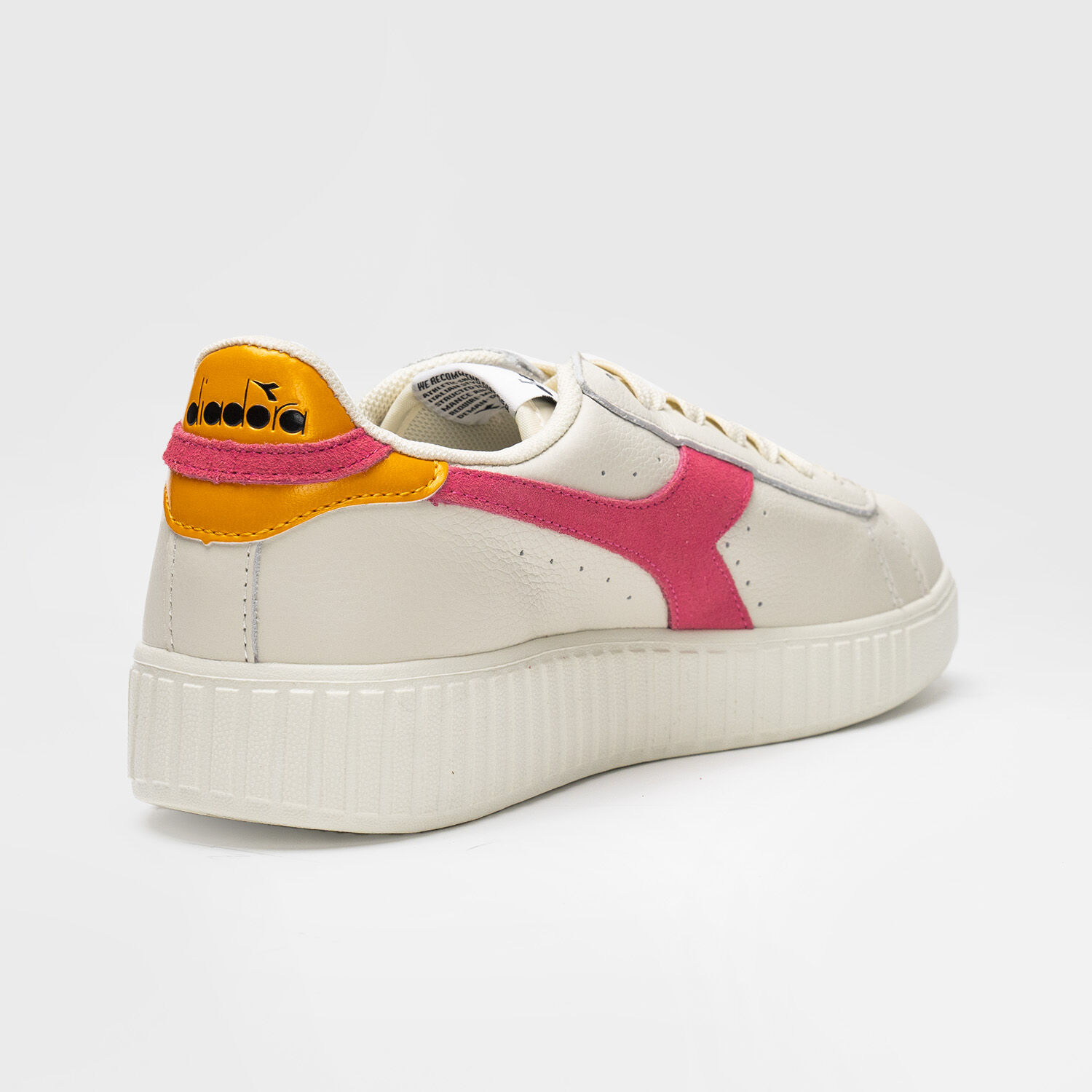 Diadora Game Step pink yellow and white AW LAB