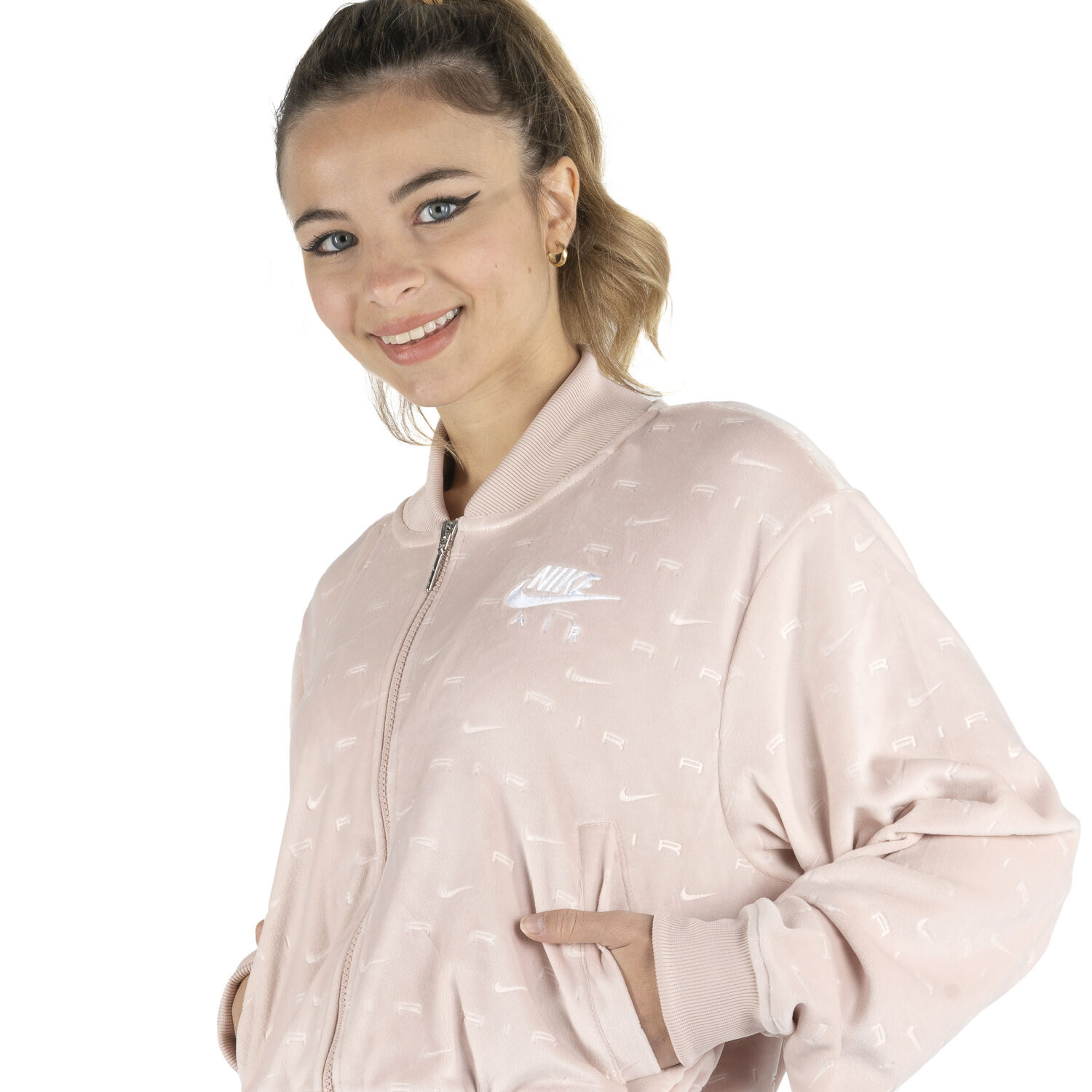 Nike Sportswear Air Velour Jacket for women pink AW LAB