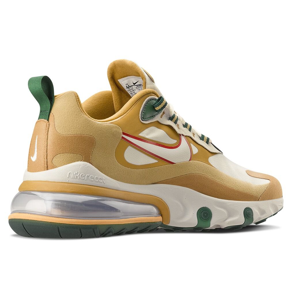 Nike Air Max 270 React gold and white AW LAB