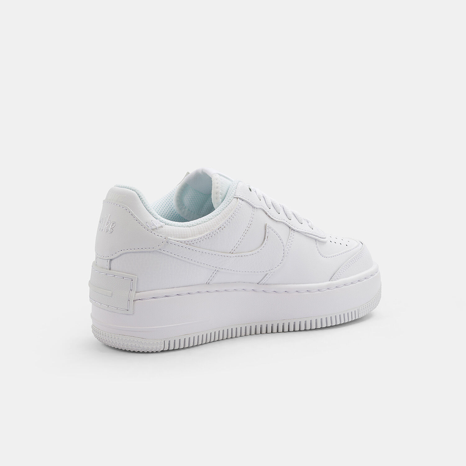 Nike women's air force 1 shadow sportstyle shoes - white/white top