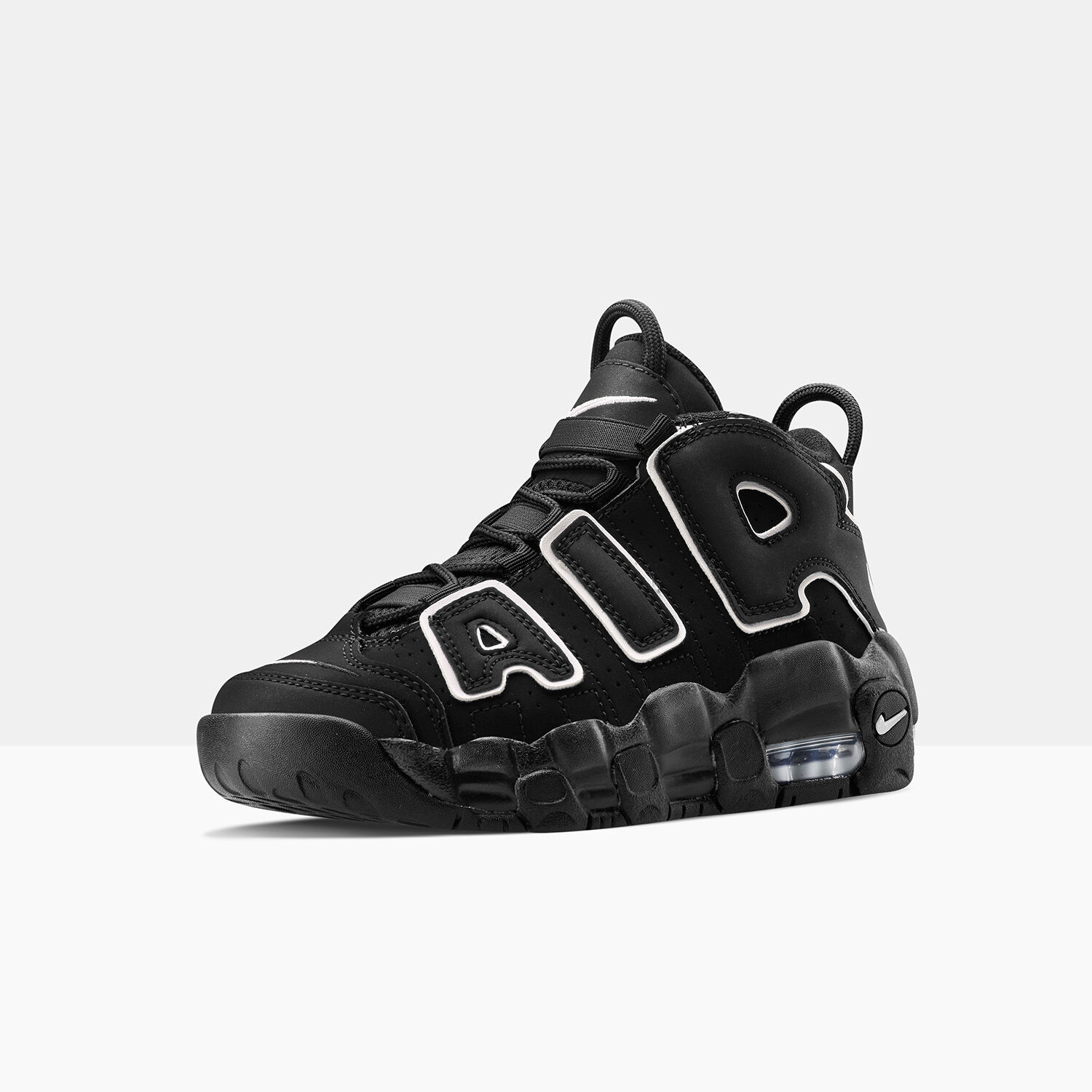 Air hot sale uptempo negras