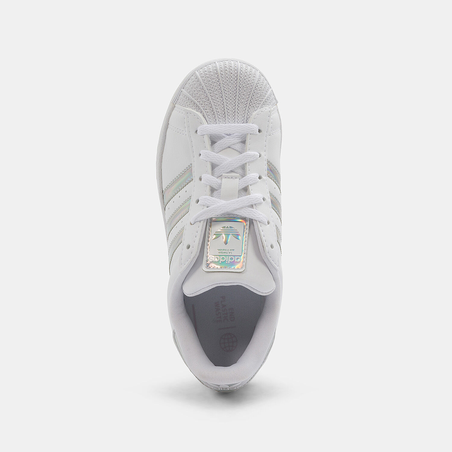 adidas Superstar silver and white AW LAB