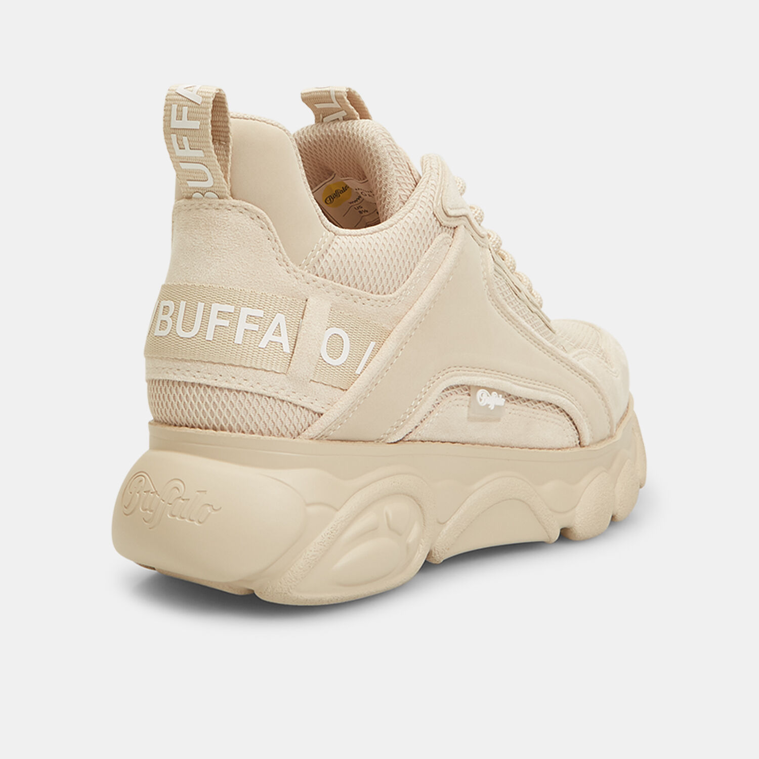Buffalo sneakers beige cheap