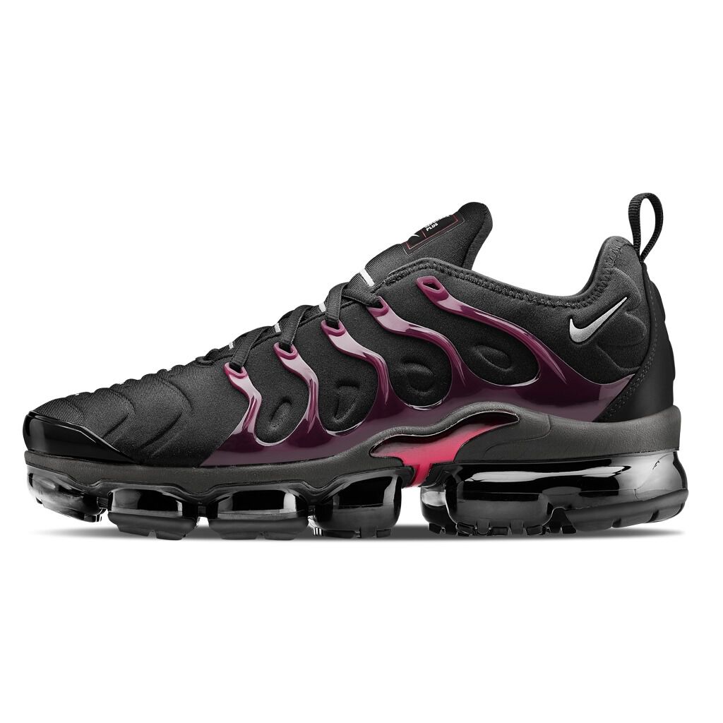 Nike Air Vapormax Plus shoes black and purple AW LAB