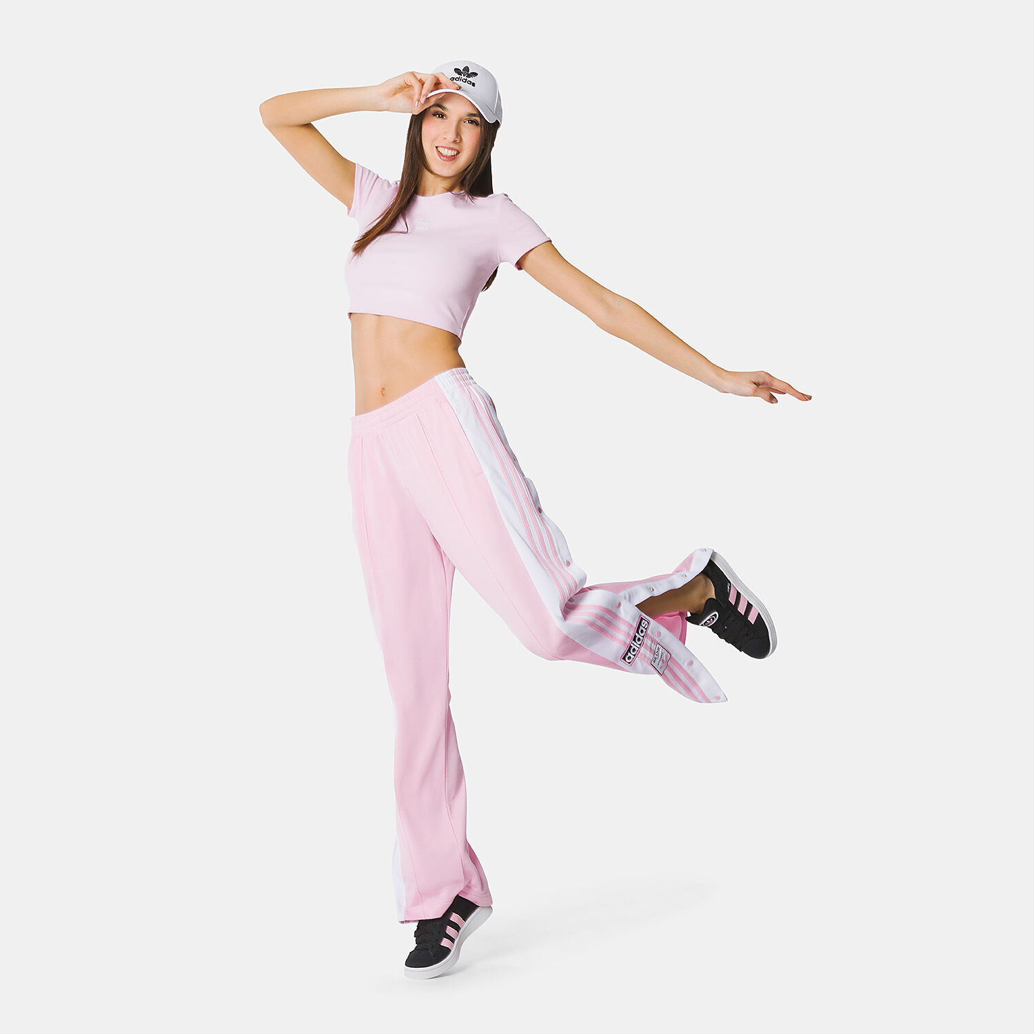 Pantalon adidas top adibreak rosa