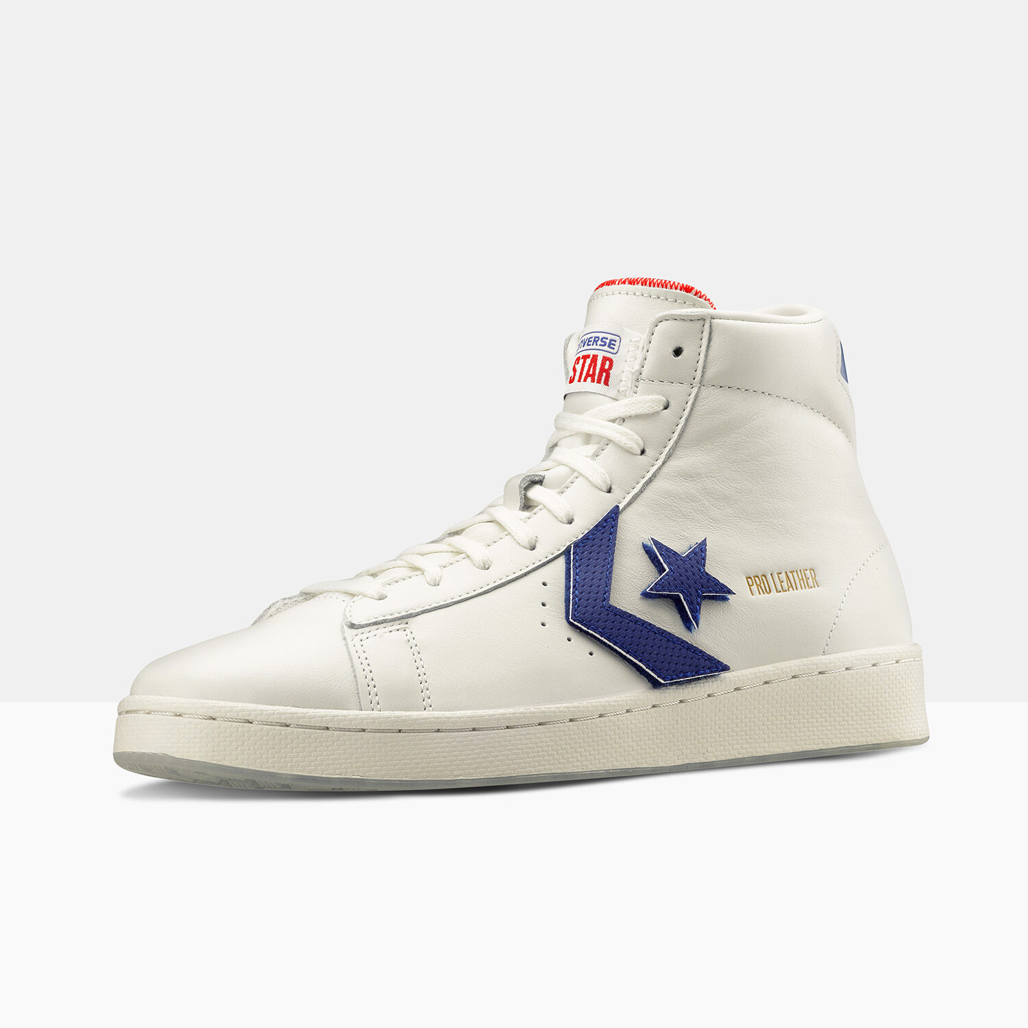 Converse Pro Leather white dark blue and red AW LAB