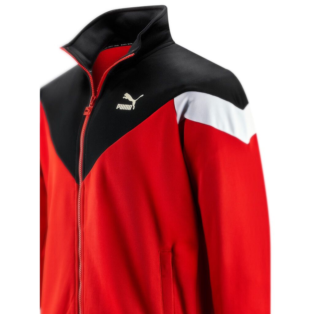 Puma Iconic MCS red and black track jacket AW LAB