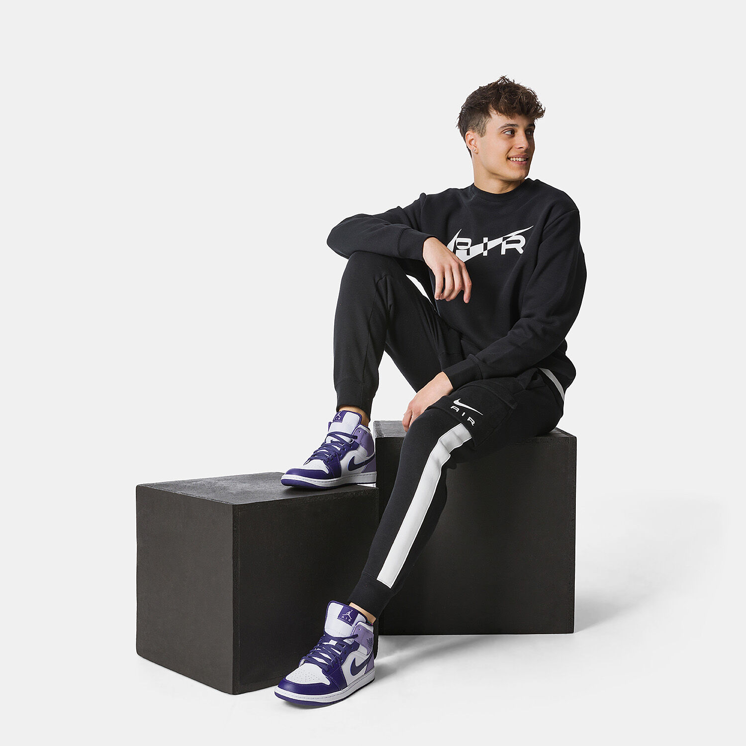 Nike Air Cargo pants black and white AW LAB