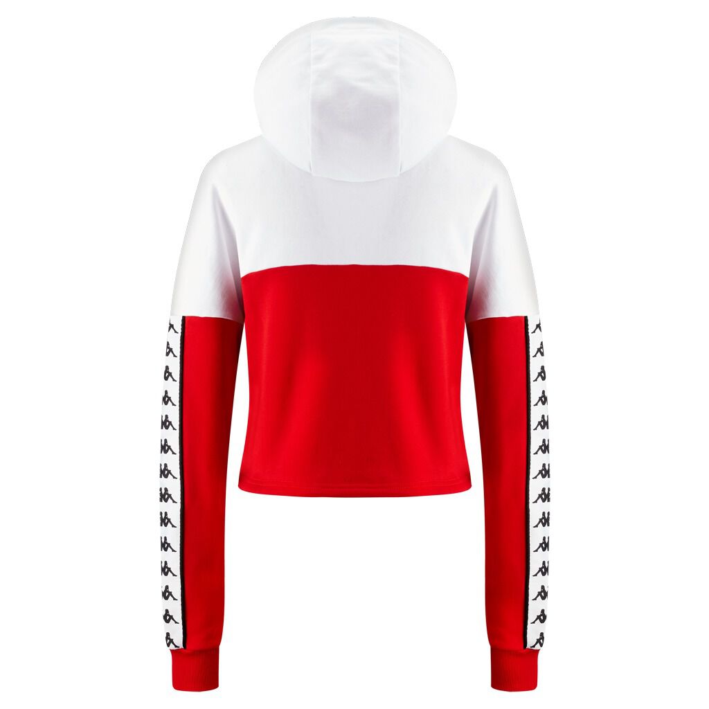Felpa Kappa Authentic Byta Hoodie WHITE AW LAB