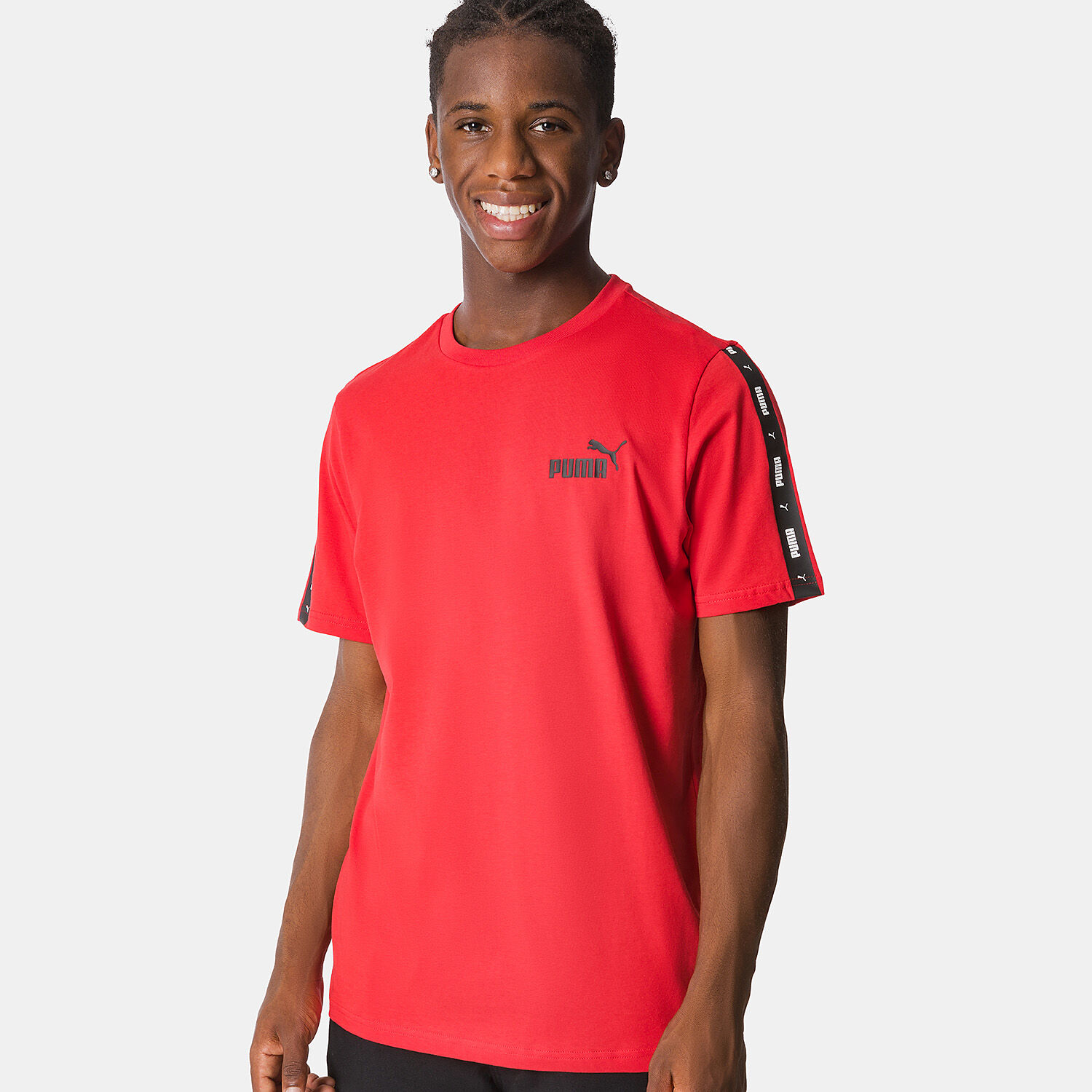 Puma black and red t shirt sale