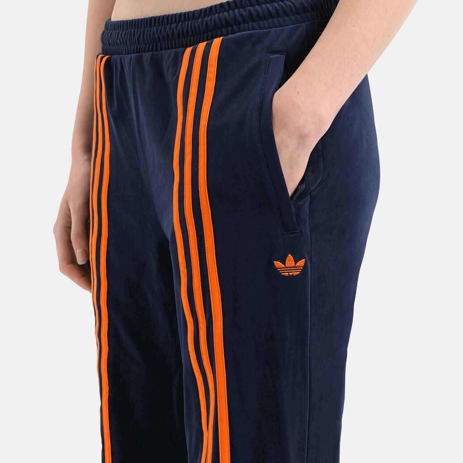 Orange stripe adidas pants clearance