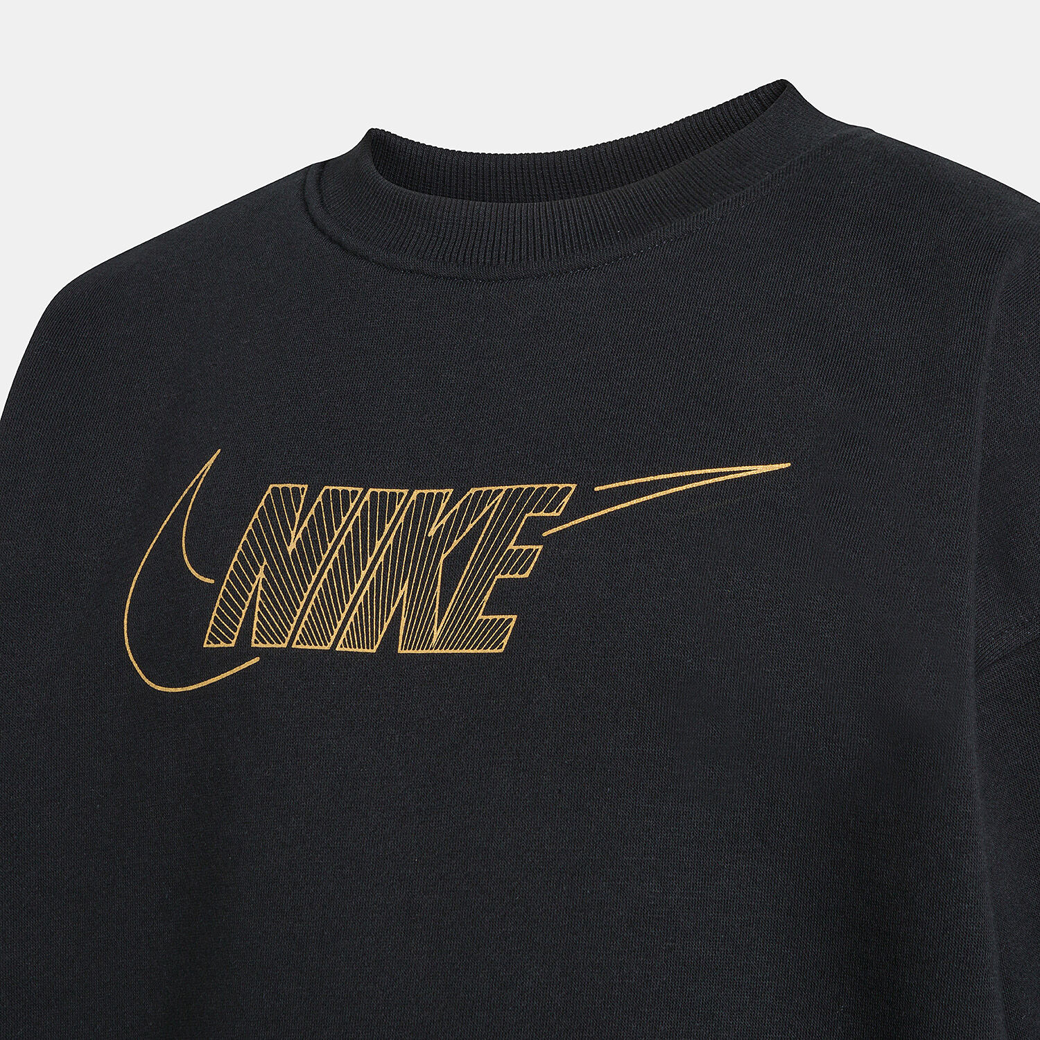 Nike Sportswear Club boys hoodie black and gold AW LAB