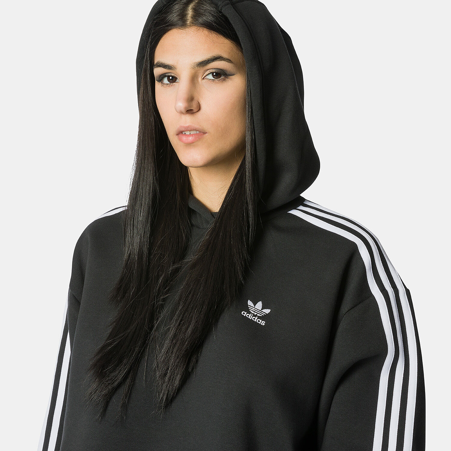 adidas Adicolor Classics Crop Hoodie black and white AW LAB