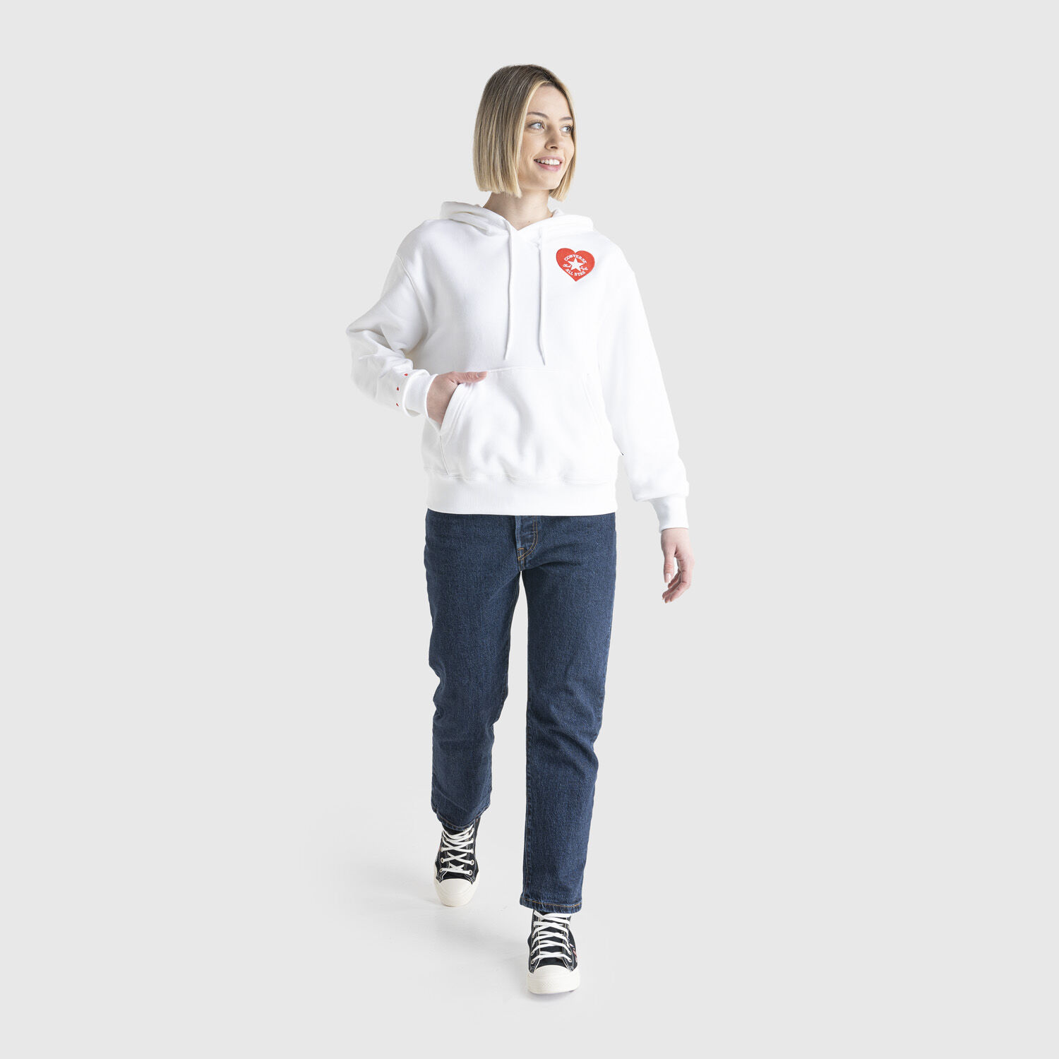 Converse cheap heart hoodie