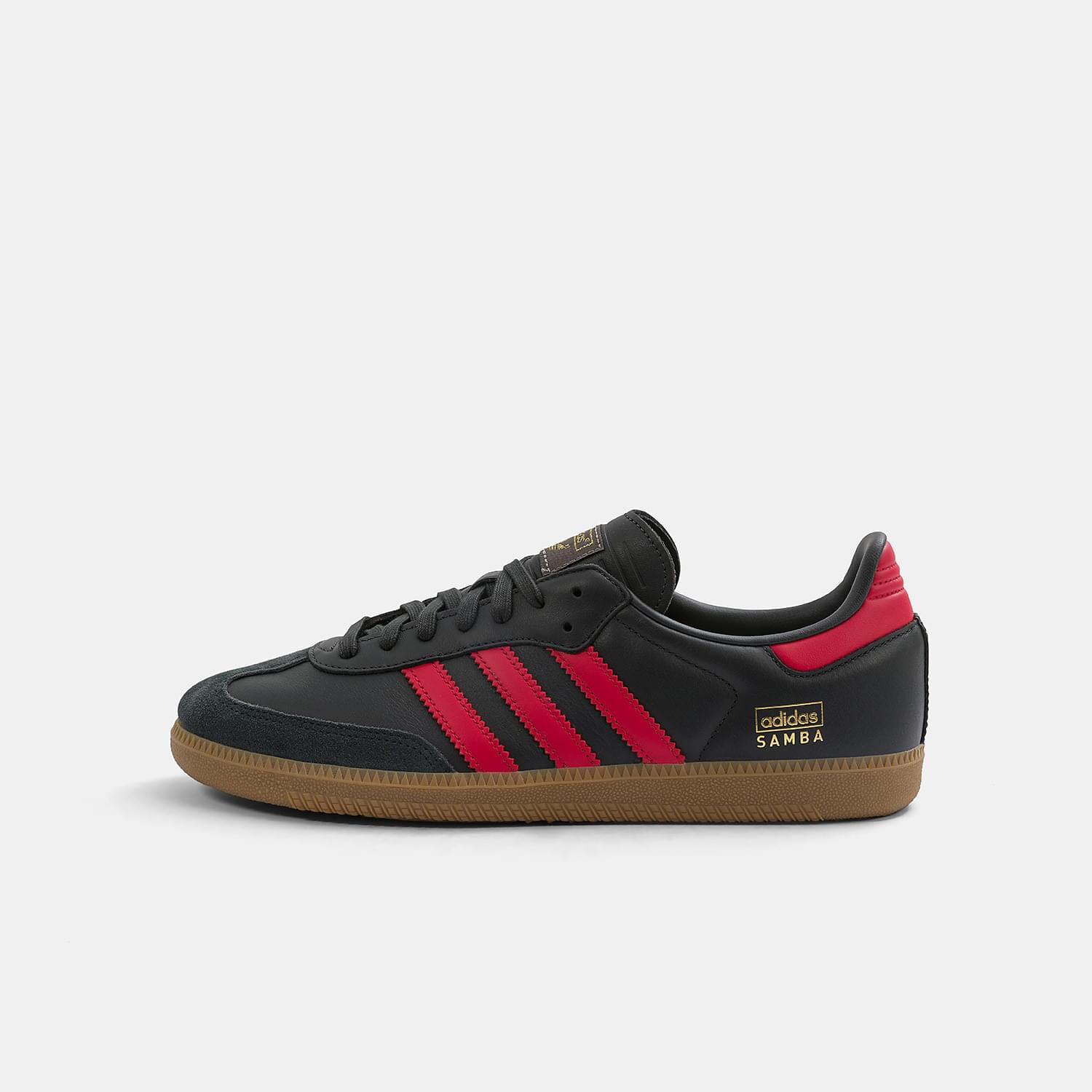 Black red and brown adidas Samba OG AW LAB