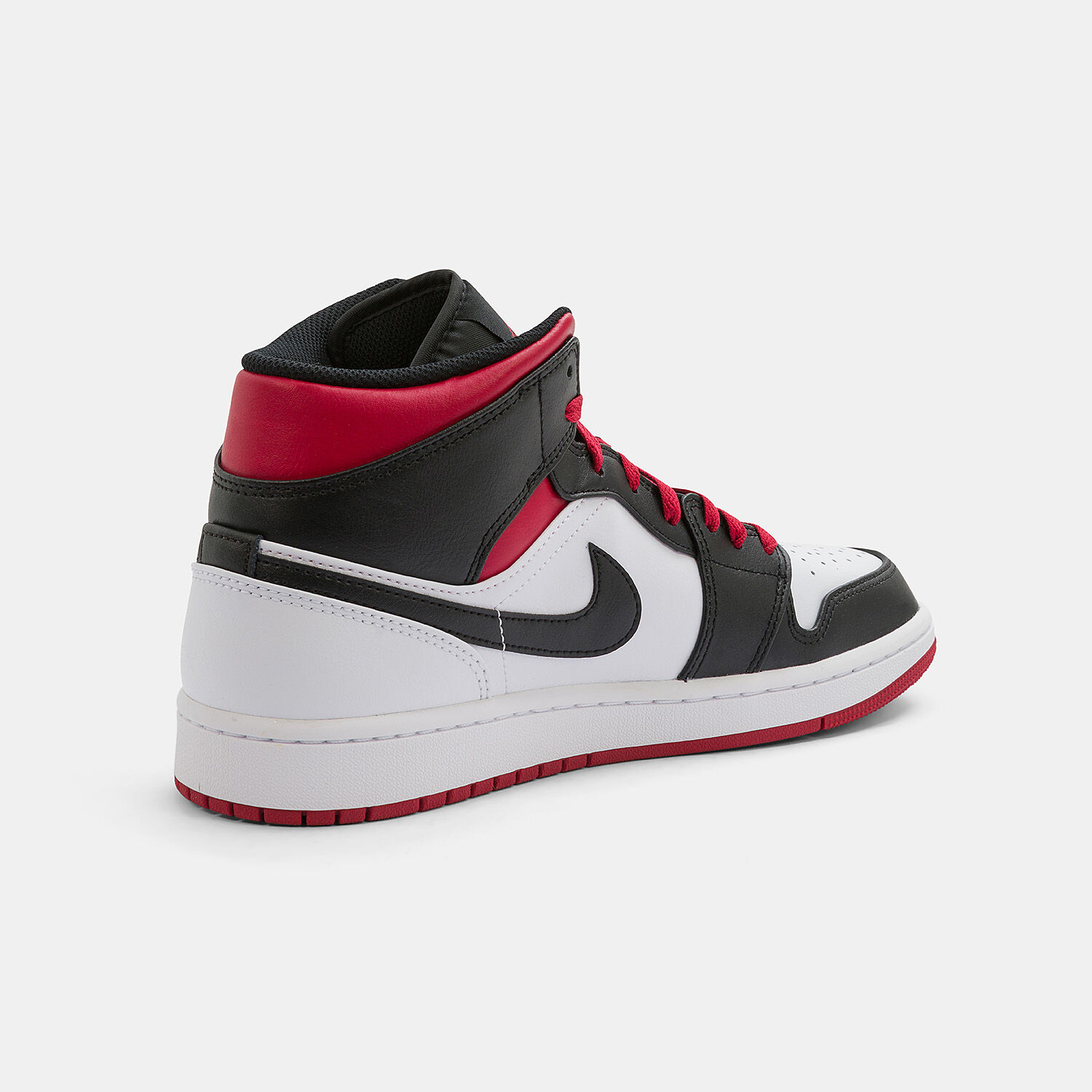 Air jordan 1 mid black white gym red clearance
