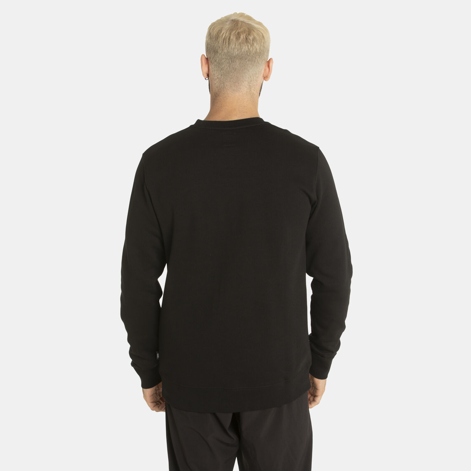 Felpa Vans Static Bolt Crewneck nero bianco giallo uomo aw lab
