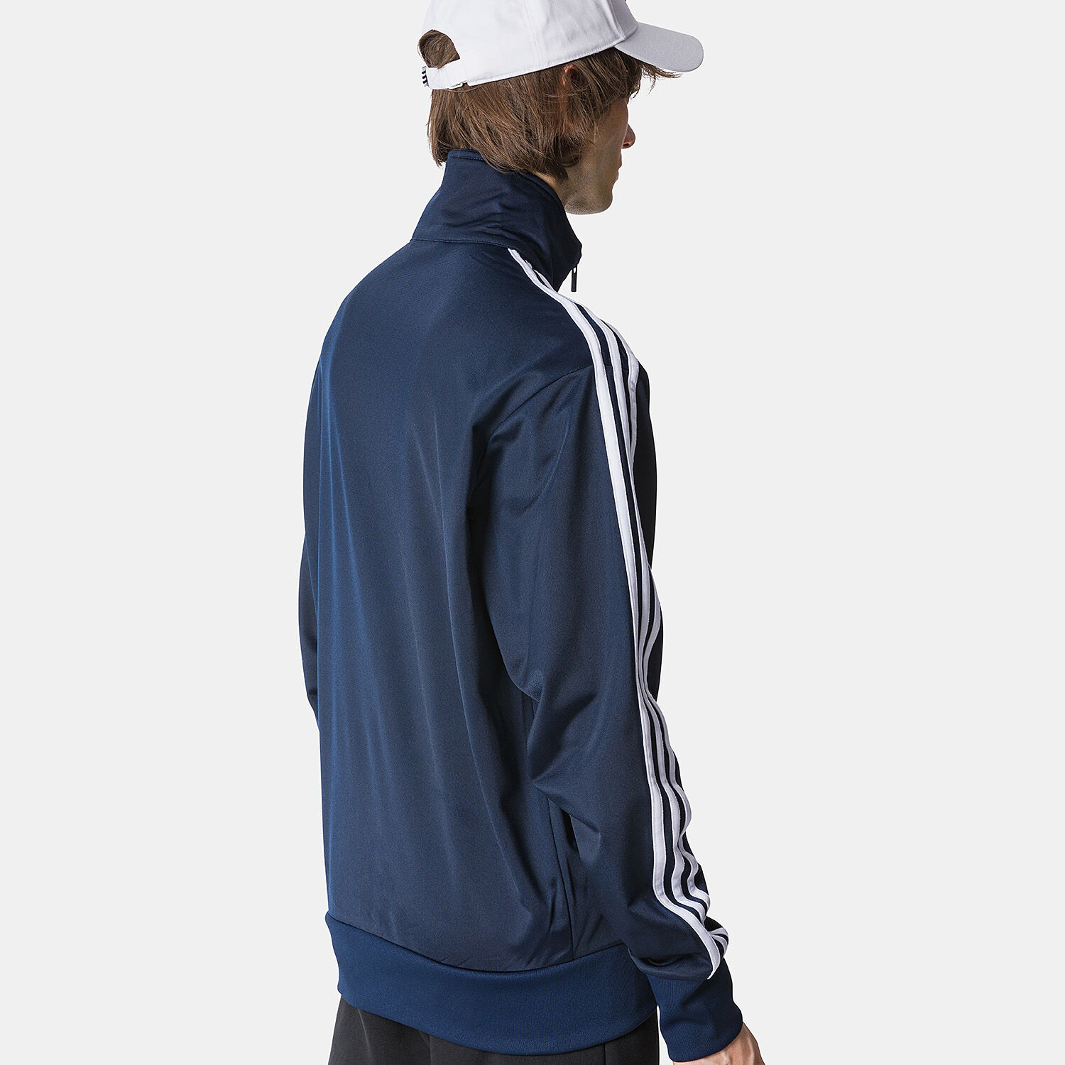 Felpa con zip adidas Track top adicolor Classics Firebird blue and white AW LAB
