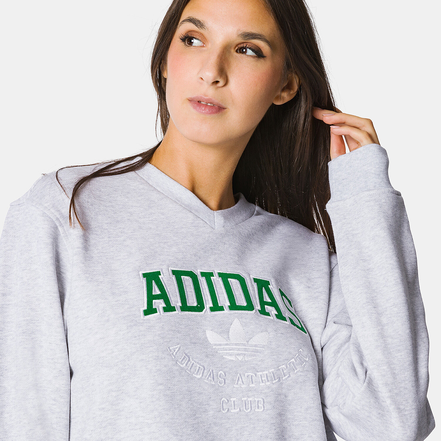 adidas College Graphic sweatshirt grey and green AW LAB