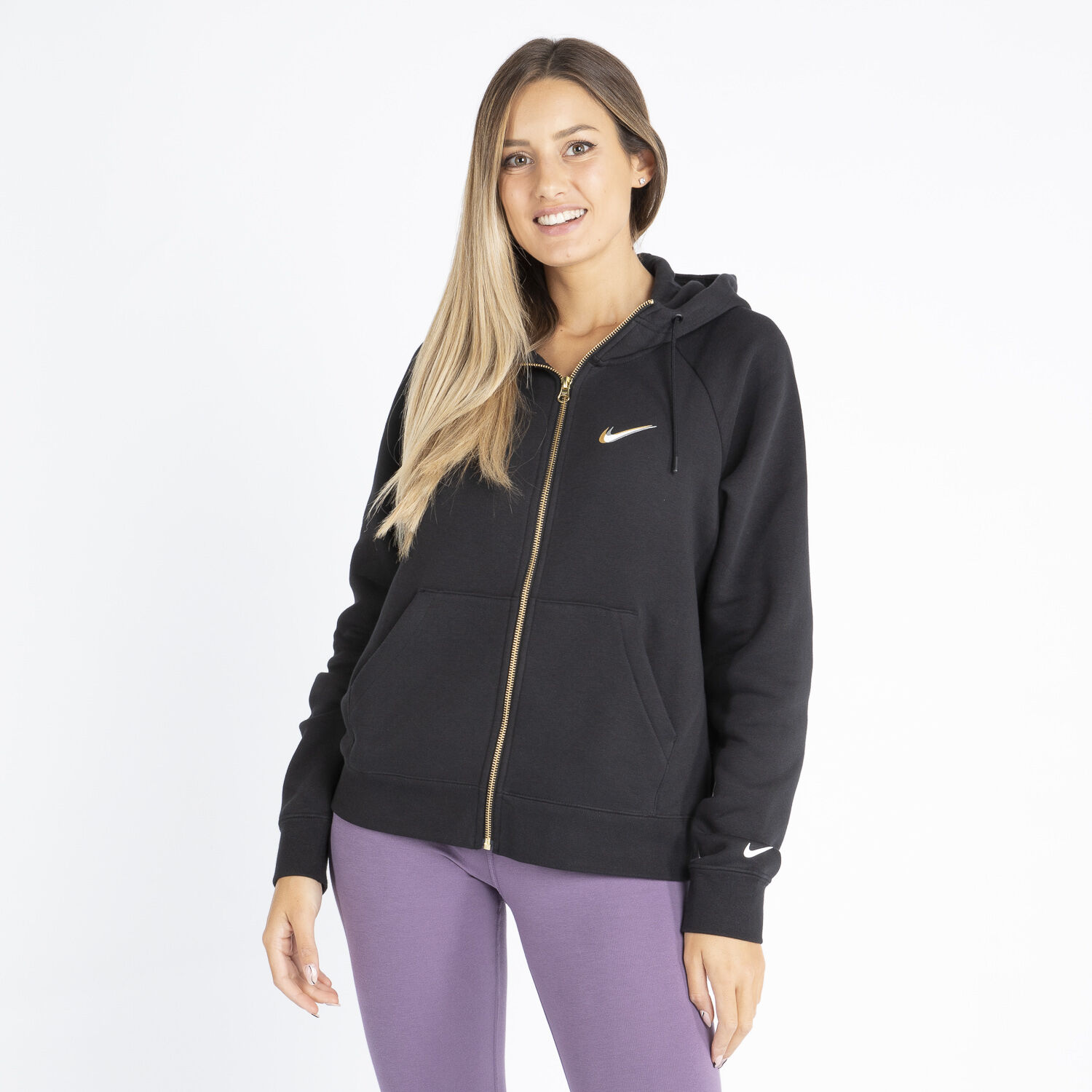 Nike Sportswear Full Zip Fleece Hoodie black AW LAB