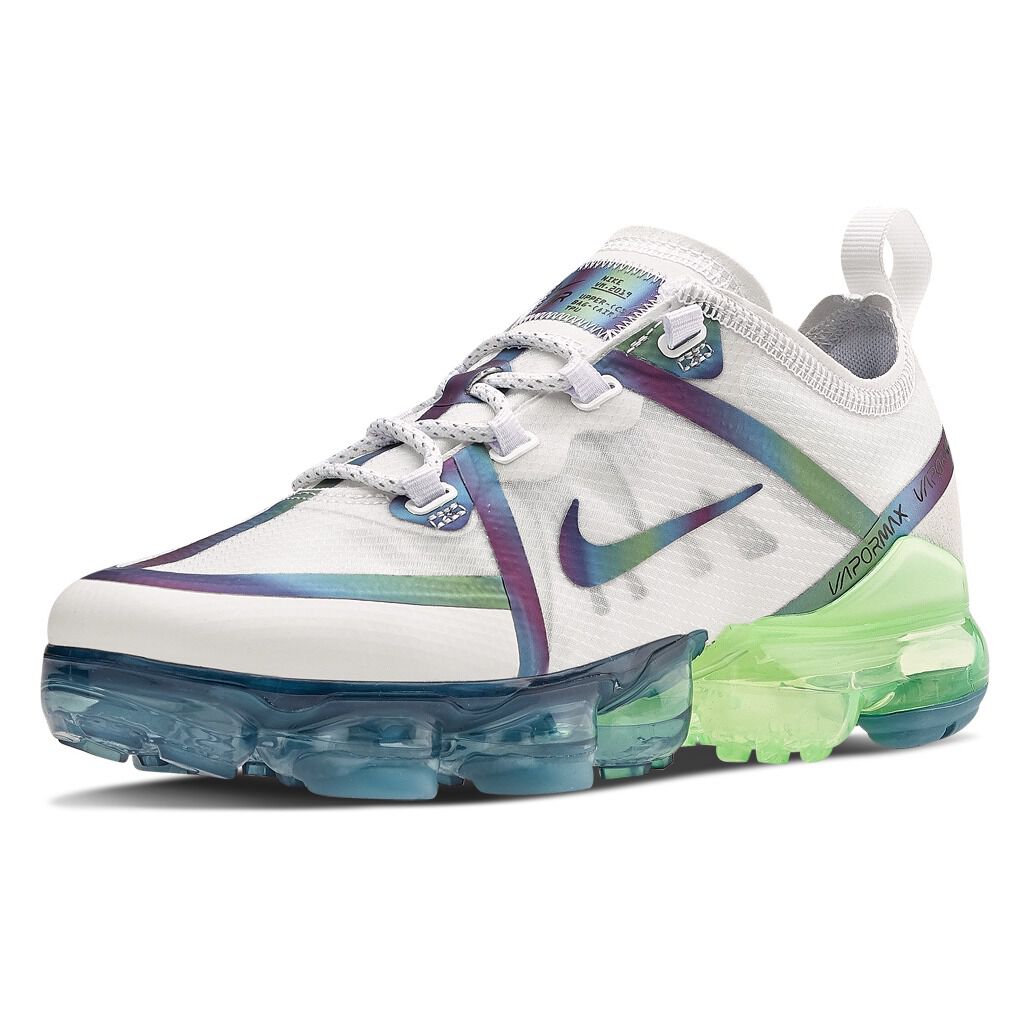 NIKE AIR VAPORMAX 2019 20 white light blue and green AW LAB