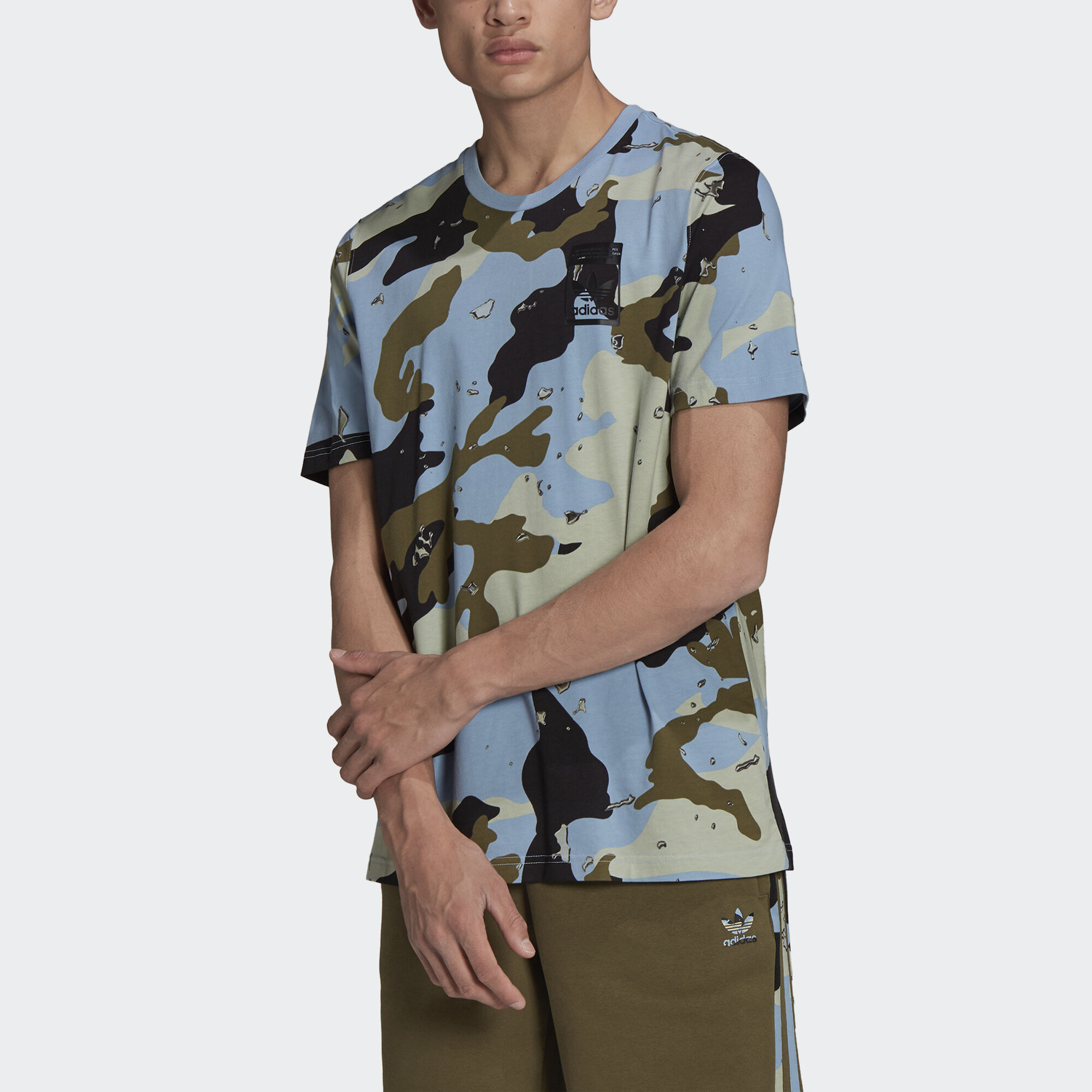 Adidas army print t shirt hot sale