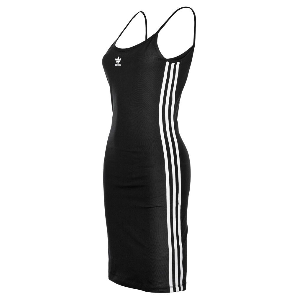 ADIDAS SPAGHETTI STRAP DRESS BLACK AND WHITE AW LAB
