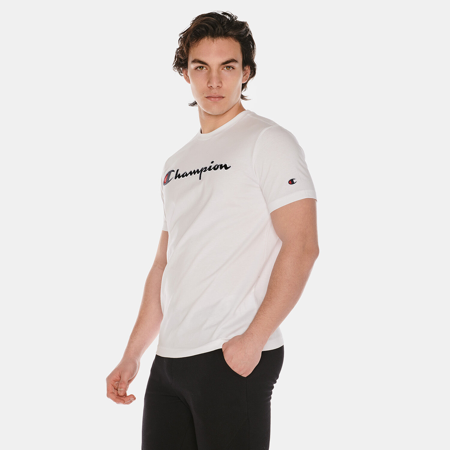 White champion top crewneck mens